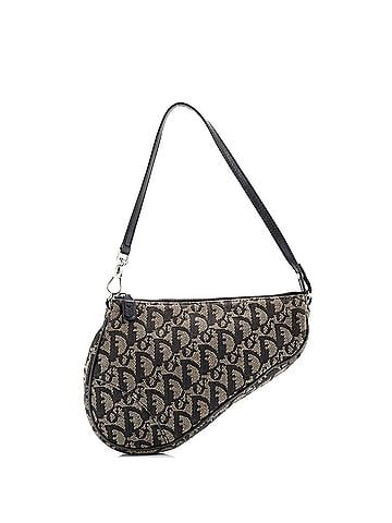 Christian Dior Vintage Saddle Bag Diorissimo Canvas Mini (view 1)