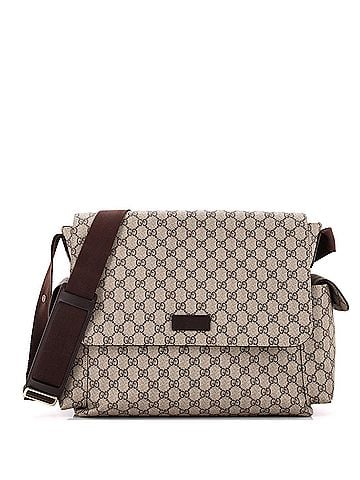 Gucci Diaper Bag GG Coated Canvas (view 1)