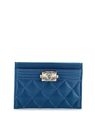 Chanel Boy Card Holder Quilted Lambskin (view 1)