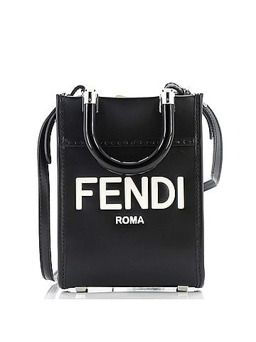Fendi Sunshine Shopper Tote Leather Mini (view 1)