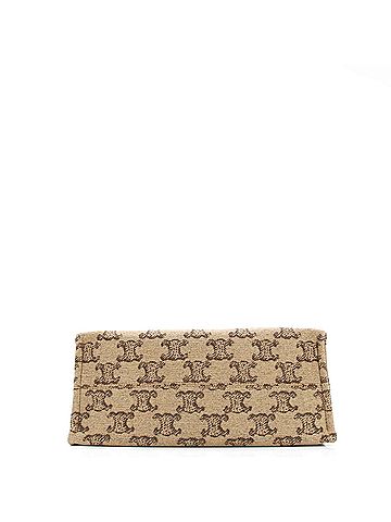 Céline Cabas Thais Tote Triomphe Jacquard Raffia Large (view 2)