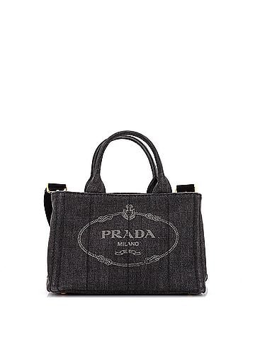 Prada Canapa Convertible Tote Denim Mini (view 1)