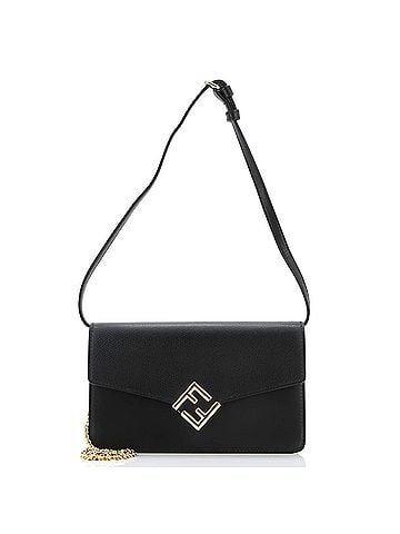Fendi FF Diamonds Wallet on Chain FF Embossed Leather (view 1)