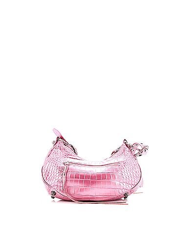 Balenciaga Le Cagole Giant Studs Shoulder Bag Crocodile Embossed Leather with Crystals Small (view 2)
