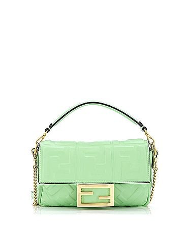 Fendi Baguette NM Bag Zucca Embossed Leather Mini (view 1)