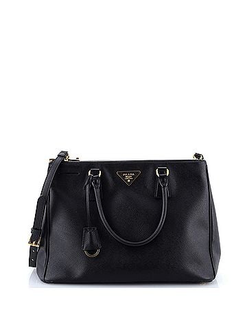Prada Double Zip Lux Tote Saffiano Leather Medium (view 1)