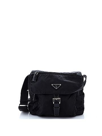 Prada Buckle Messenger Bag Tessuto Small (view 1)