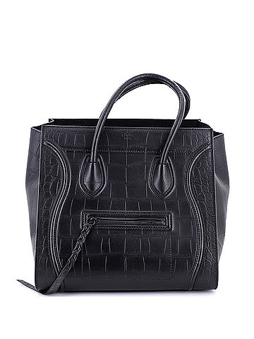 Céline Phantom Bag Crocodile Embossed Leather Medium (view 1)