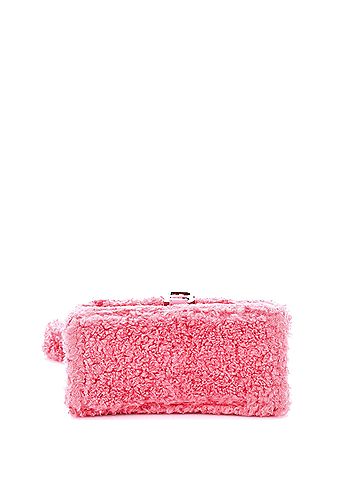 Balenciaga Fluffy Hourglass Top Handle Bag Faux Fur Small (view 2)