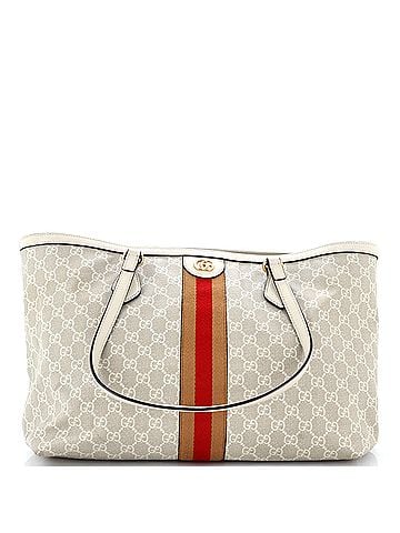 Gucci Ophidia Shopping Tote GG Coated Canvas Medium (view 1)