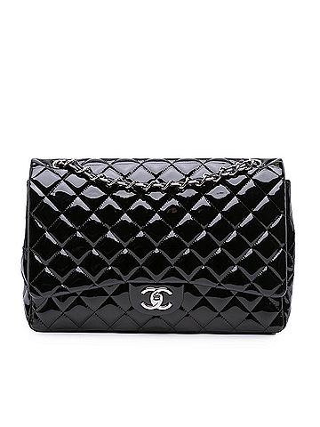 Chanel Maxi Classic Patent Double Flap (view 1)