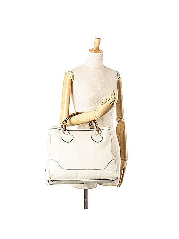 Gucci Medium Leather Bamboo Diana Tote (view 2)