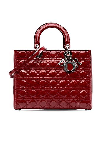 Dior Large Patent Cannage Lady Dior (view 1)
