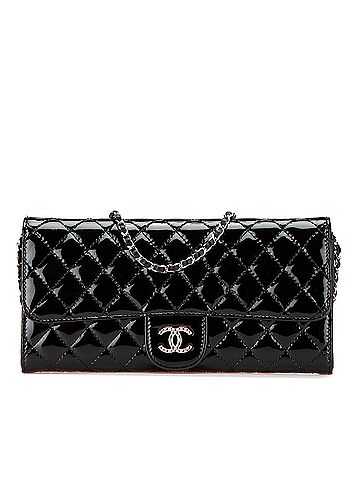Chanel Quilted Patent Brilliant East West Wallet On Chain (view 1)