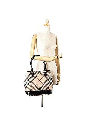 Burberry Supernova Check Coated Canvas Tote (view 2)