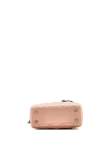 Christian Dior Lady Dior Bag Cannage Quilt Satin with Crystal Charms Mini (view 2)