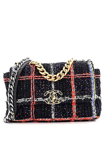 Chanel 19 Flap Bag Quilted Tweed Medium (view 1)