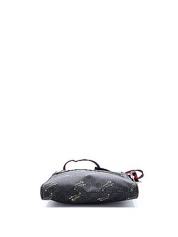 Gucci Web Strap Front Zip Messenger Bag Printed GG Coated Canvas Medium (view 2)
