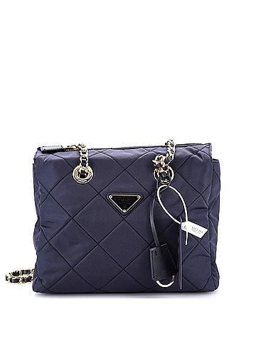 Prada Re-Edition 1995 Chain Tote Quilted Re-Nylon Small (view 1)