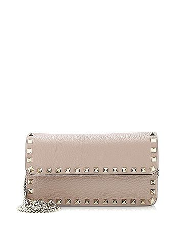 Valentino Garavani Rockstud Chain Pouch Crossbody Bag Leather (view 1)