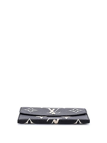 Louis Vuitton Emilie Wallet Bicolor Monogram Empreinte Giant (view 2)