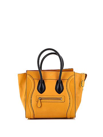 Céline Bicolor Luggage Bag Leather Micro (view 1)