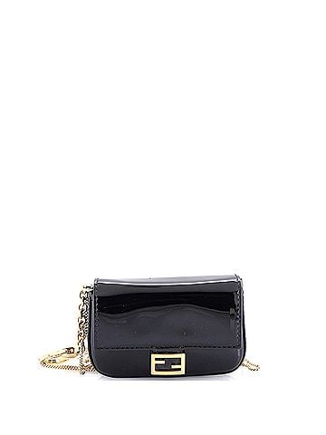 Fendi Chain Baguette Charm Bag Patent Nano (view 1)
