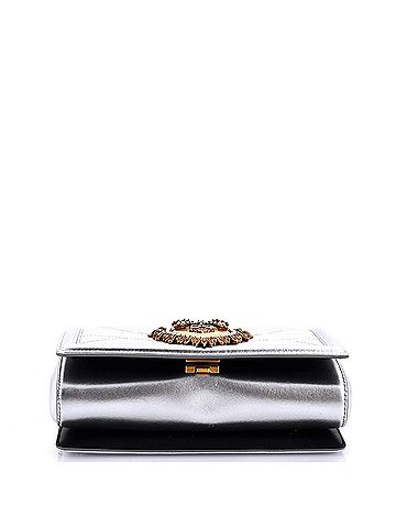 Dolce & Gabbana Devotion Full Flap Shoulder Bag Quilted Leather Small (view 2)