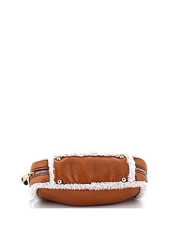 Miu Miu Arcadie Top Handle Bag Shearling with Leather Large (view 2)