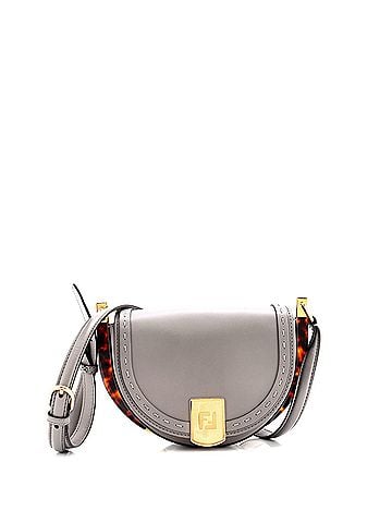 Fendi Moonlight Flap Bag Leather with Plexiglass Detail (view 1)
