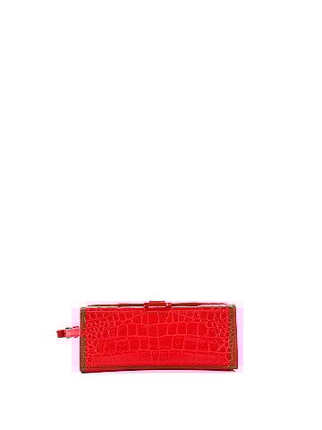 Balenciaga Hourglass Top Handle Bag Crocodile Embossed Leather XS (view 2)