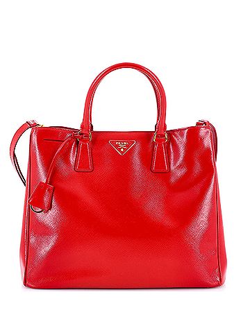 Prada Gardener's Tote Vernice Saffiano Leather Large (view 1)