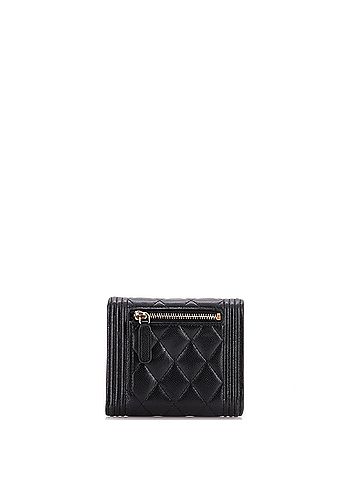 Chanel Boy Flap Wallet Quilted Caviar Compact (view 2)