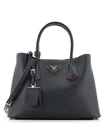 Prada Cuir Double Tote Saffiano Leather Medium (view 1)