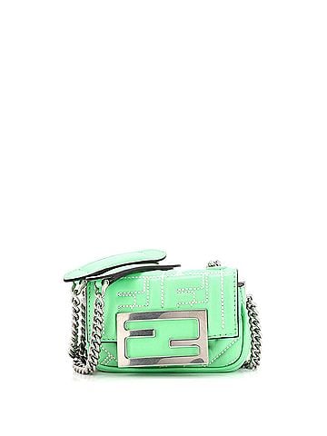 Fendi Baguette NM Bag Zucca Embossed Leather Nano (view 1)
