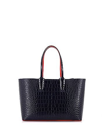 Christian Louboutin Cabata East West Tote Crocodile Embossed Leather Small (view 1)