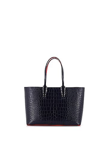 Christian Louboutin Cabata East West Tote Crocodile Embossed Leather Small (view 2)