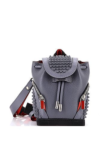Christian Louboutin Explorafunk Keyring Crossbody Bag Spiked Leather (view 1)