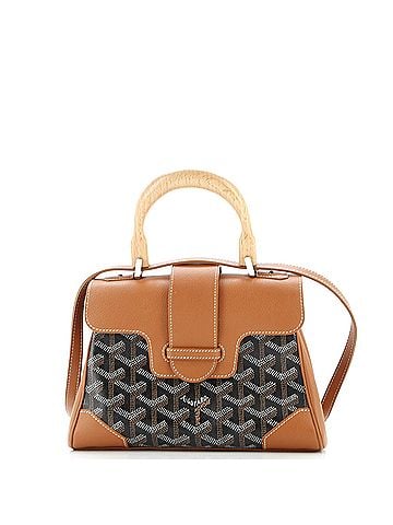 Goyard Saigon Top Handle Bag Coated Canvas with Leather Mini (view 1)