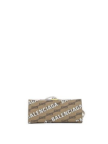 Balenciaga Hourglass Top Handle Bag Monogram Coated Canvas Small (view 2)