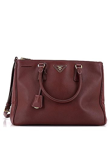 Prada Double Zip Lux Tote Saffiano Leather Medium (view 1)
