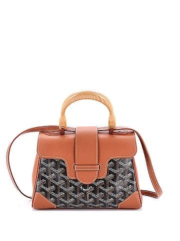 Goyard Saigon Top Handle Bag Coated Canvas with Leather Mini (view 1)