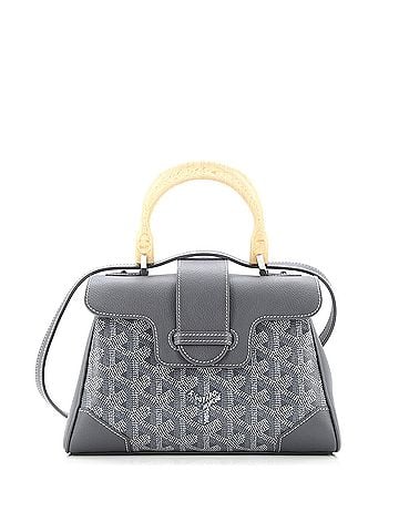 Goyard Saigon Top Handle Bag Coated Canvas with Leather Mini (view 1)