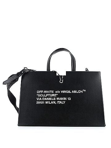 OFF-WHITE Box Tote Printed Patent Medium (view 1)