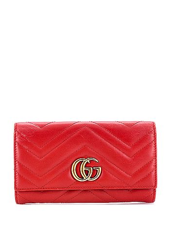 Gucci GG Marmont Continental Wallet Matelasse Leather (view 1)