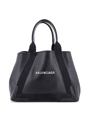 Balenciaga Navy Cabas Leather Medium (view 1)