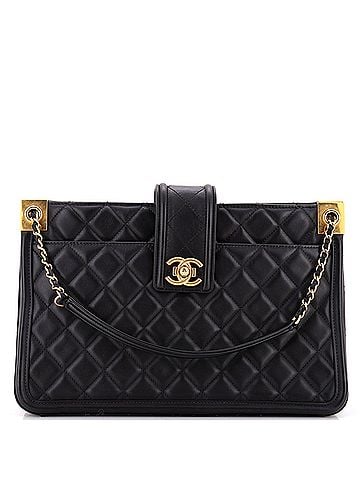 Chanel Elegant CC Tote Quilted Lambskin Large (view 1)