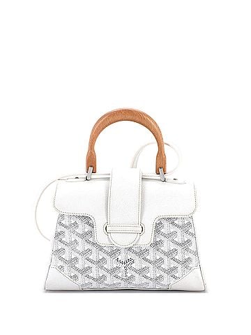 Goyard Saigon Top Handle Bag Coated Canvas with Leather Mini (view 1)