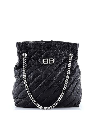 Balenciaga Crush Chain Tote Quilted Crushed Calfskin Small (view 1)