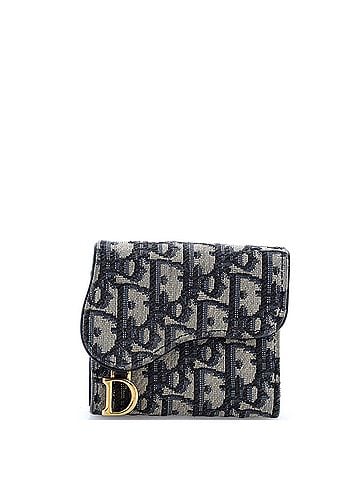 Christian Dior Saddle Flap Wallet Oblique Canvas Mini (view 1)